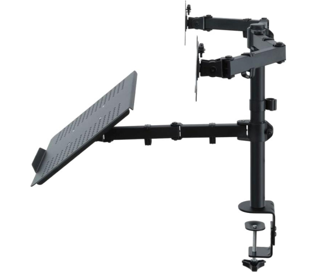 MULTIOFFICE UCHWYT DO MONITORA ART. BIURKOWY DO 2 MONITORÓW LED/LCD 13-27" + notebooka L-25 - 1075748 - zdjęcie 4